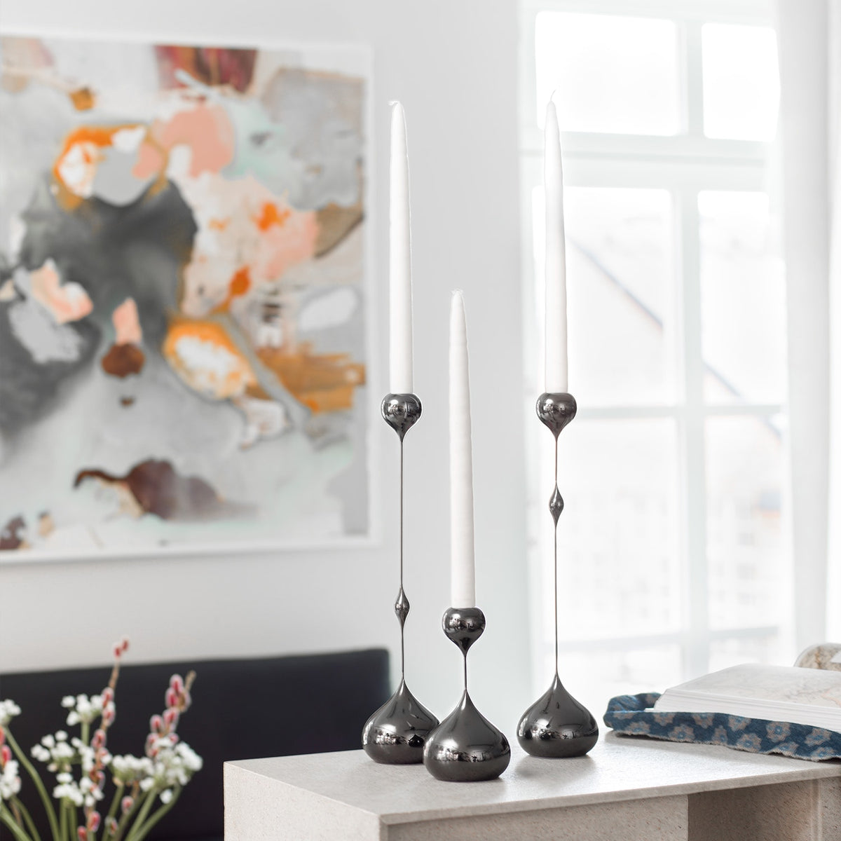 Tender Black Candlesticks