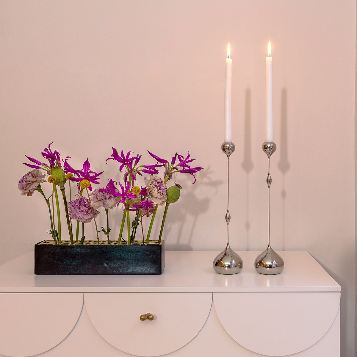 Tender Nickel Candlesticks
