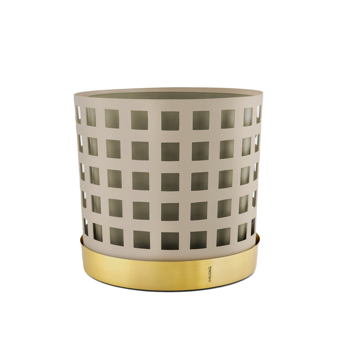 Trio Square Beige Kruka