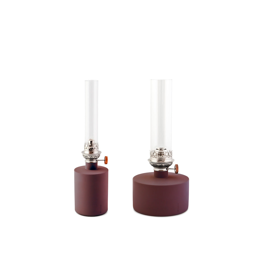Patina Dark Red Oil Lamp